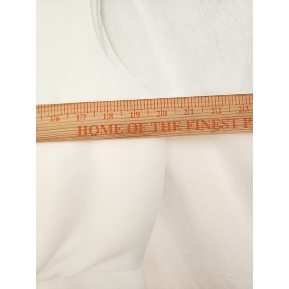 REISS Robin Off-White Draped Sleeveless TopSize US 10 classic Cleangirl EUC - Picture 10 of 11